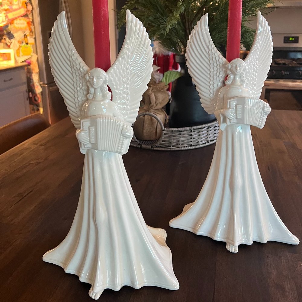 Porcelain Angel Candle Holder